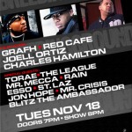 Breeding Ground featuring Grafh, Joell Ortiz, Charles Hamilton, Red Cafe (11/18/08) @ S.O.B.’s, NYC.