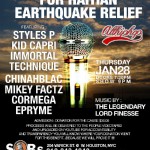 1.28.10 Styles P / Immortal Technique / Lord Finesse – Haiti Benefit Show @ SOBs. [Cancelled]