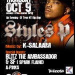 Styles P – An Evening of True NY Hip-Hop (10/9/08) @ S.O.B.’s, NYC.